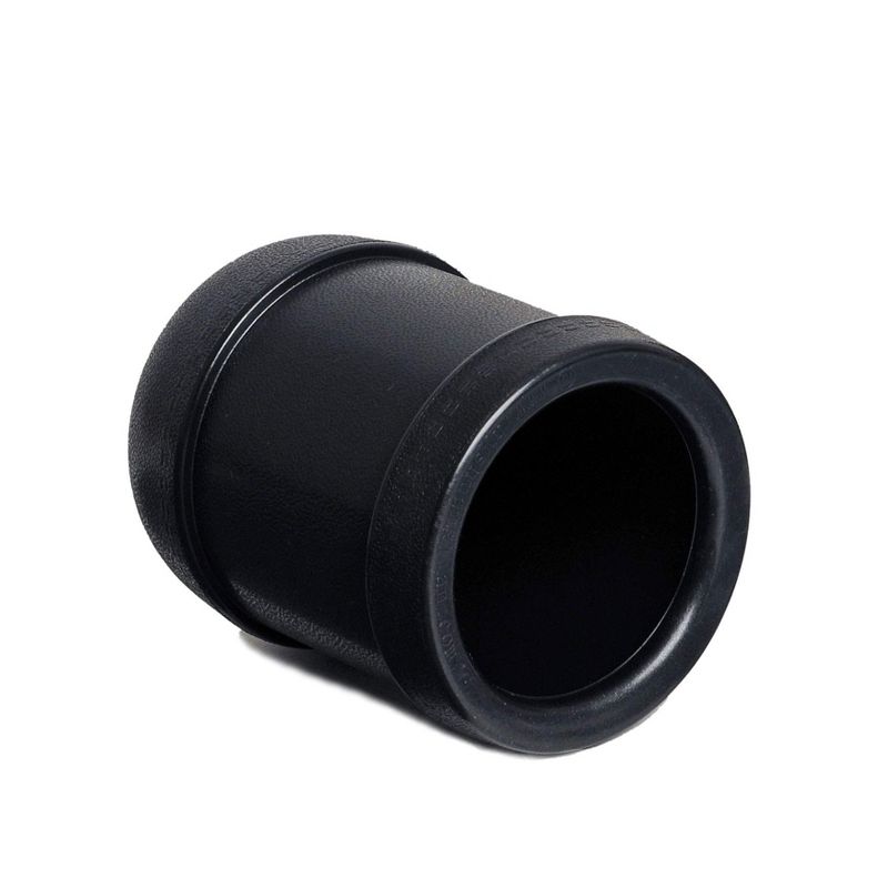 WE Games Mahogany Leather Dice Cup with Ribbed Rubber Lining, 5 Dice and Canvas Storage Bag