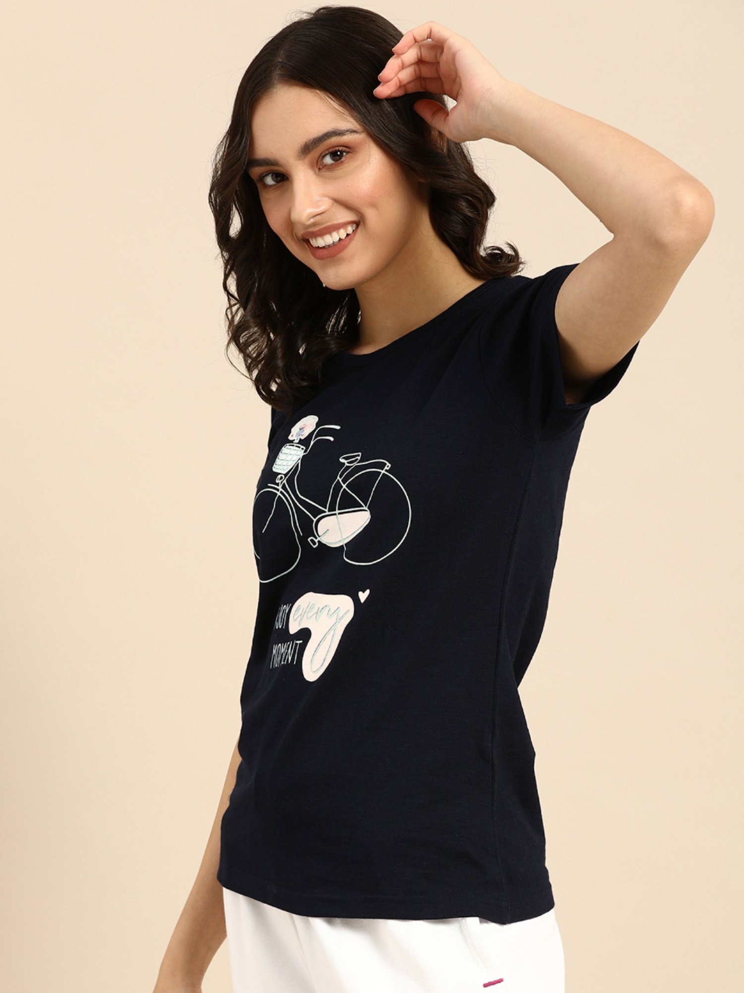 Clt.s Navy Printed T-Shirt