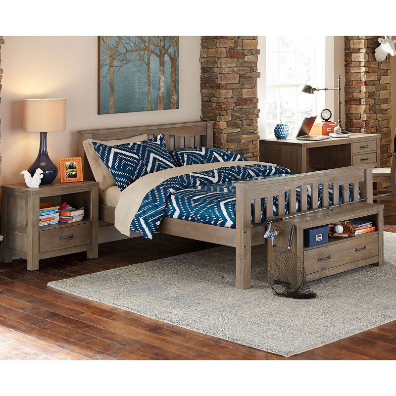 Full Highlands Harper Panel Bed Driftwood - Hillsdale Furniture