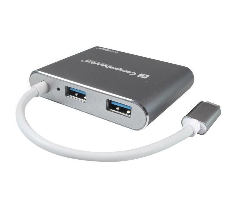 Comprehensive VersaDock USB-C 4K Portable Docking Station with HDMI, VGA, USB 3.0, PD - 60 W - USB 3.0 Type C - 4 x USB Ports - 2 x USB 3.0 - HDMI