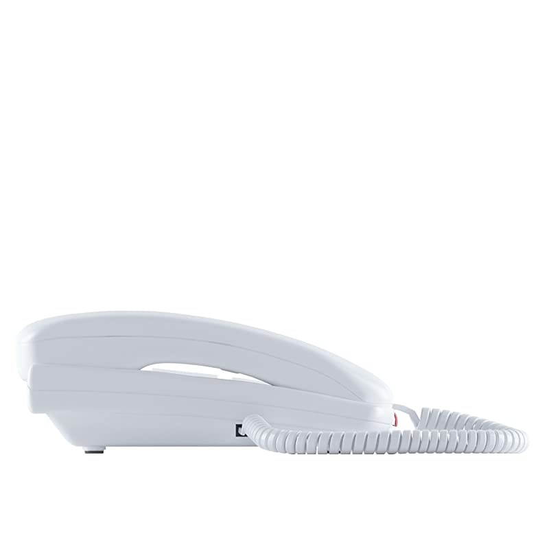 Amplified Single Line Corded Desk Telephone with Large Easy to Read Buttons and Extra Loud Ringer