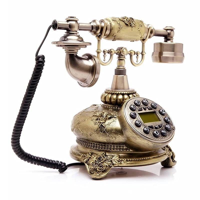 Corded Antique Style Push Button Home Telephone Set Old Fashion Phone Set Best Gift for Home Decor