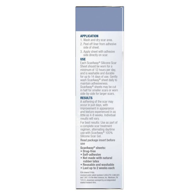 ScarAway Scar Treatment Sheets - 8ct
