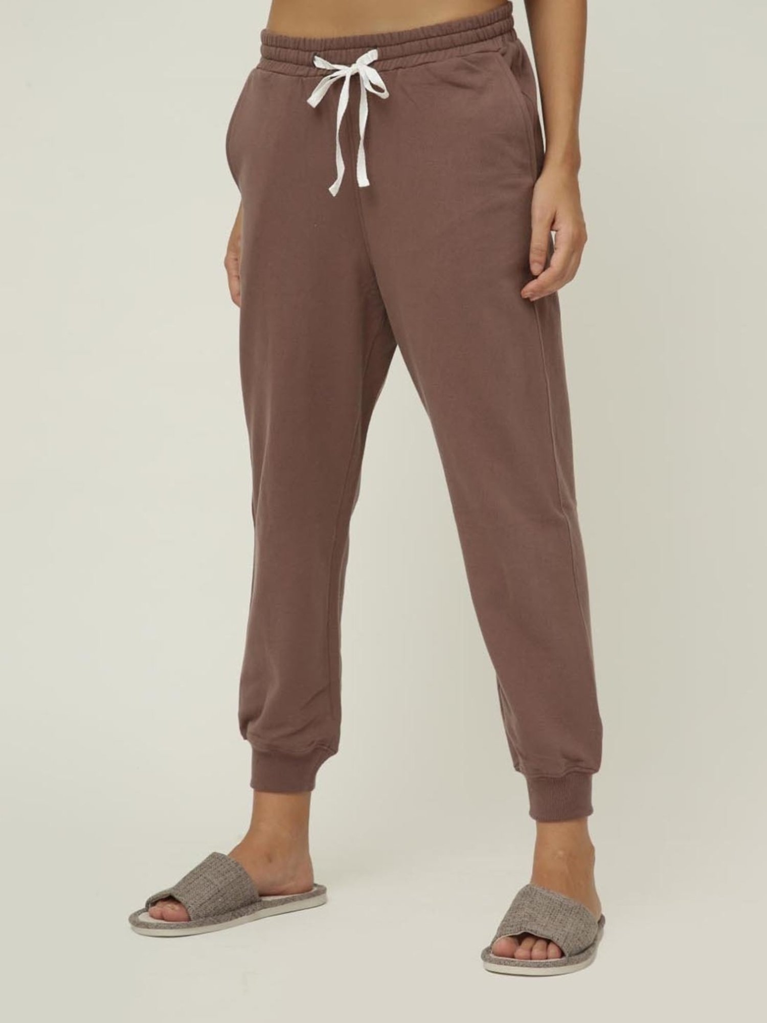 Saltpetre Timeless Organic Cotton Coffee Brown Ribbed Jogger