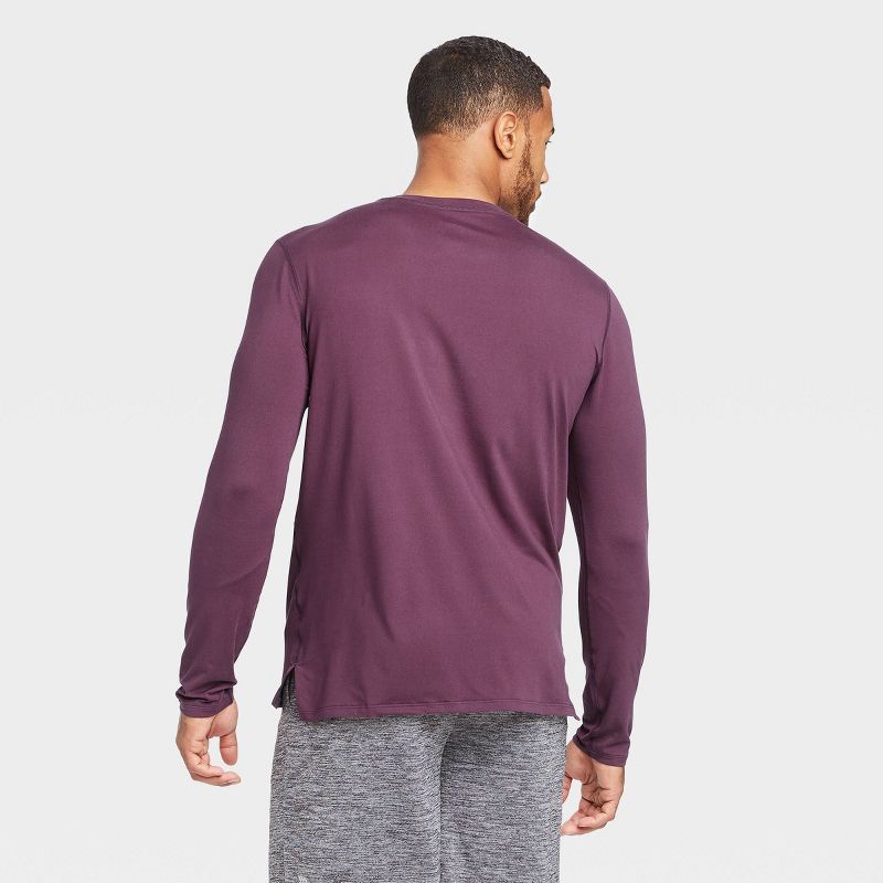 Men's Long Sleeve Performance T-Shirt - All in Motion™ Purple XXL