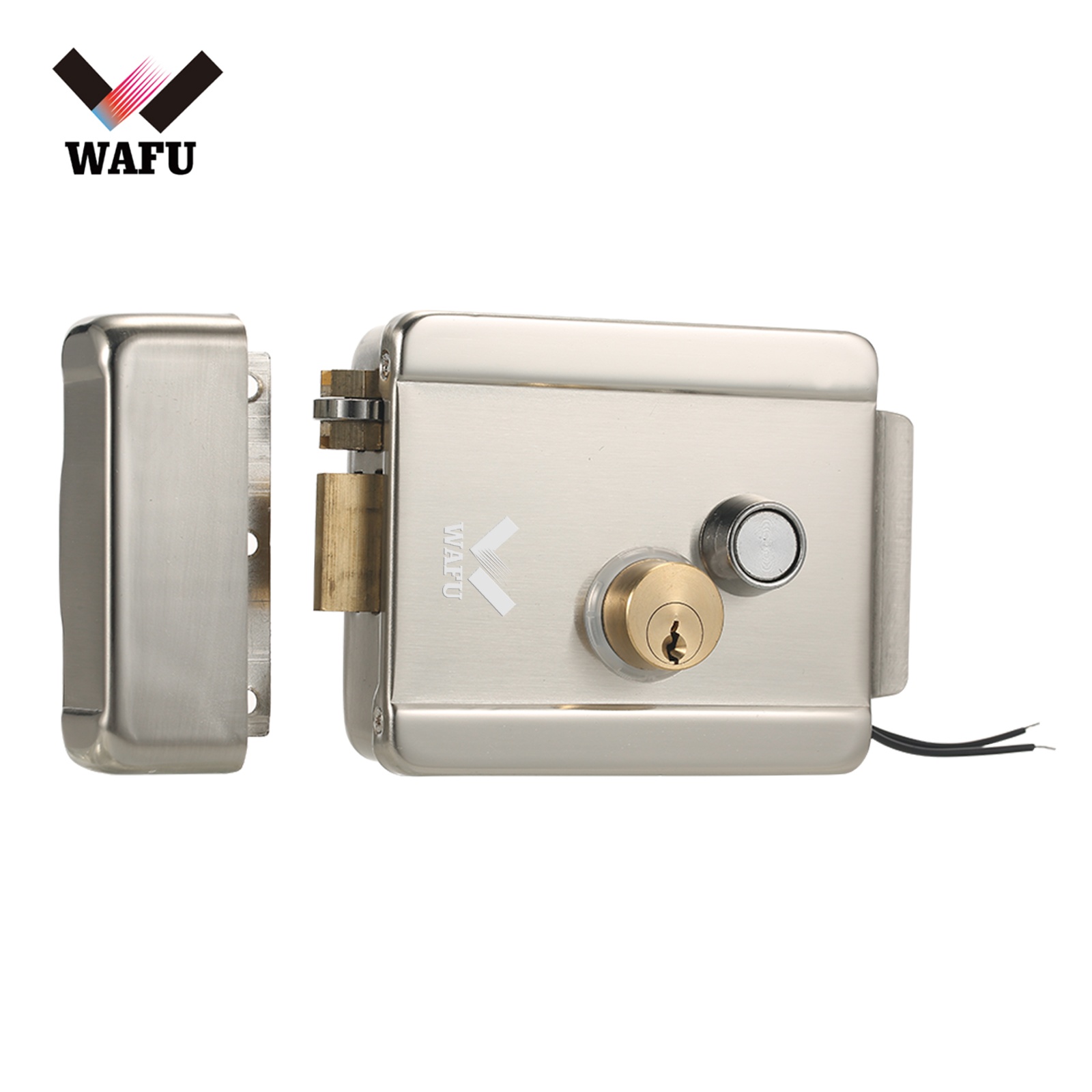 WAFU Smart Electric Gate Door Lock Secure Electric Metallic Lock Electronic Door Lock Door Access Control for Home Office Apartment Warehouse