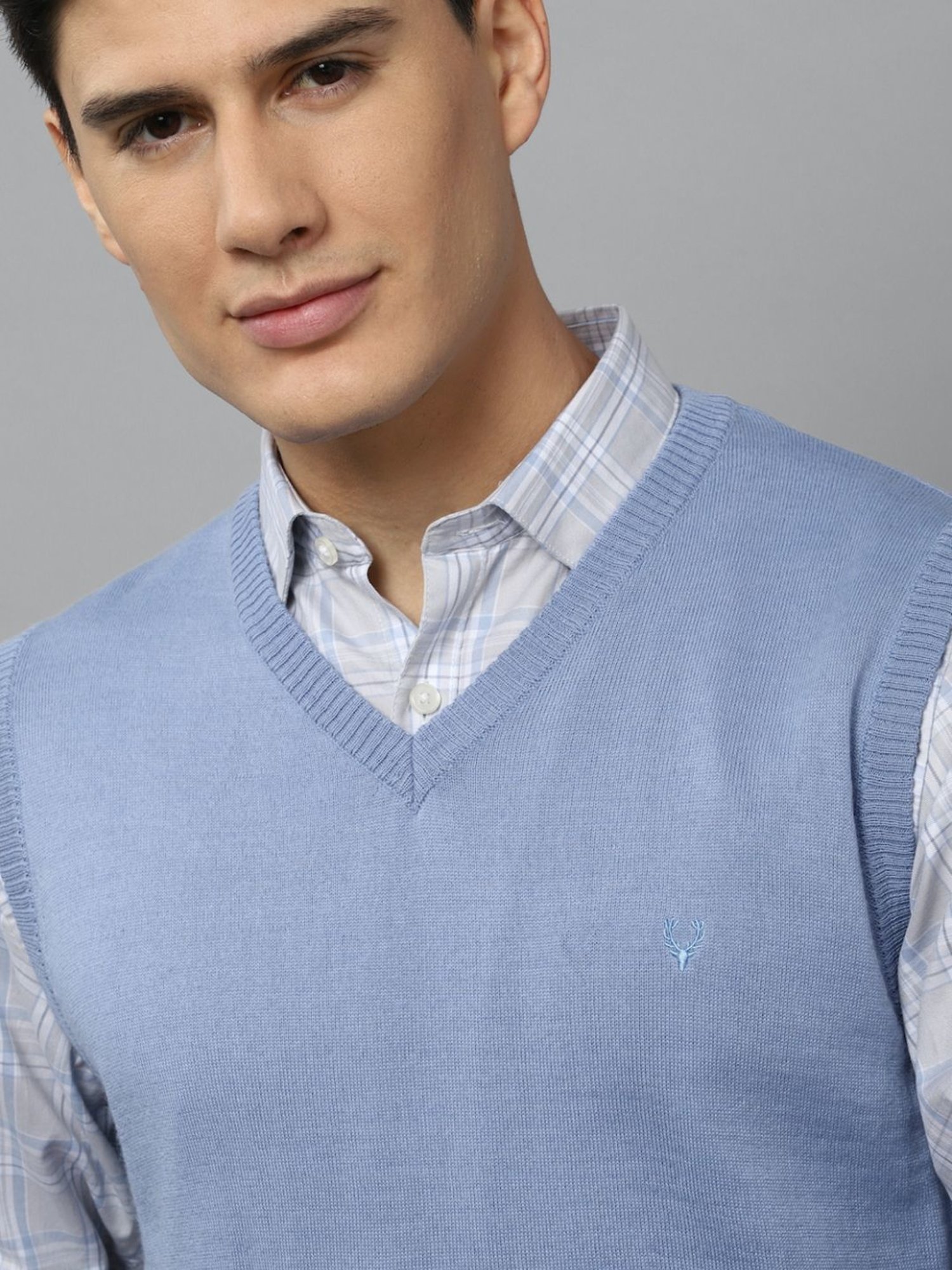 Allen Solly Blue Regular Fit Sweater