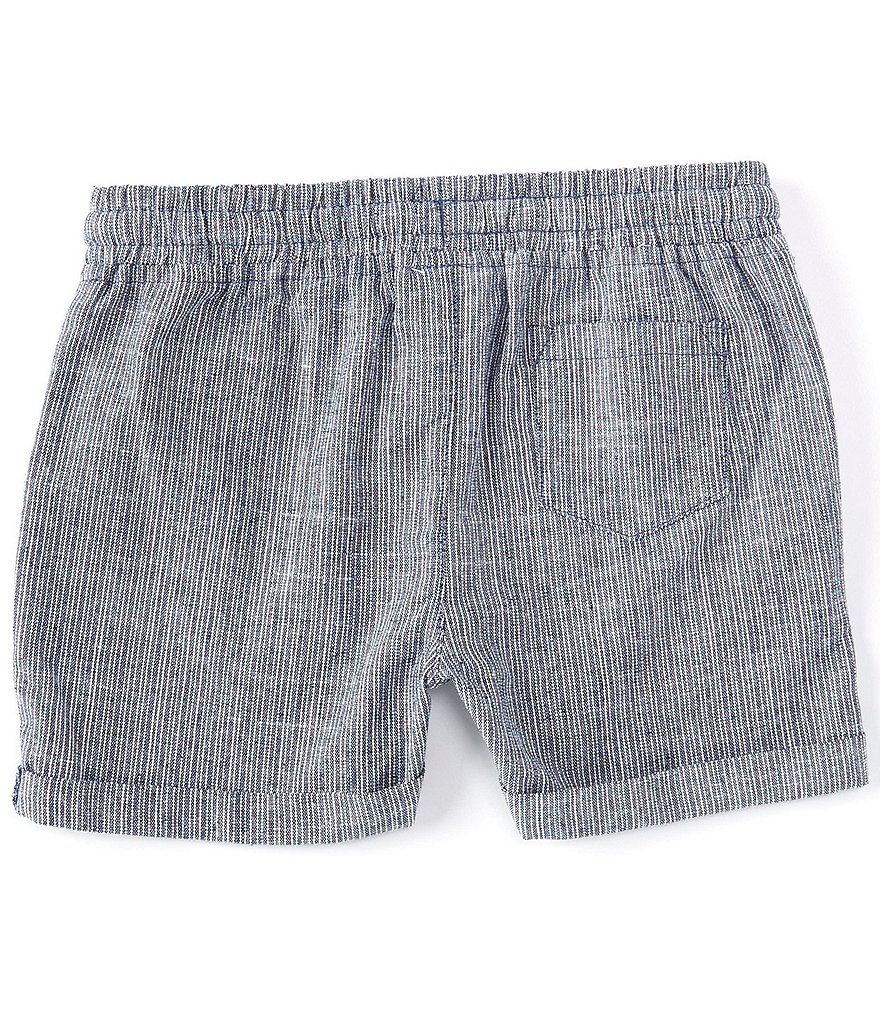 First Wave Baby Boys 12-24 Months Stripe Roll Hem Shorts