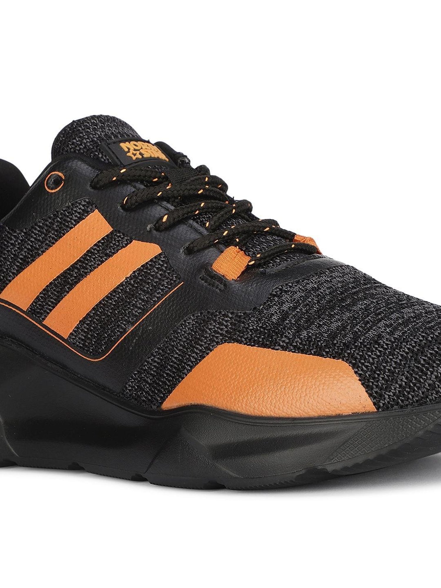 North Star by Bata Men's KLONDIKA Black Running Shoes