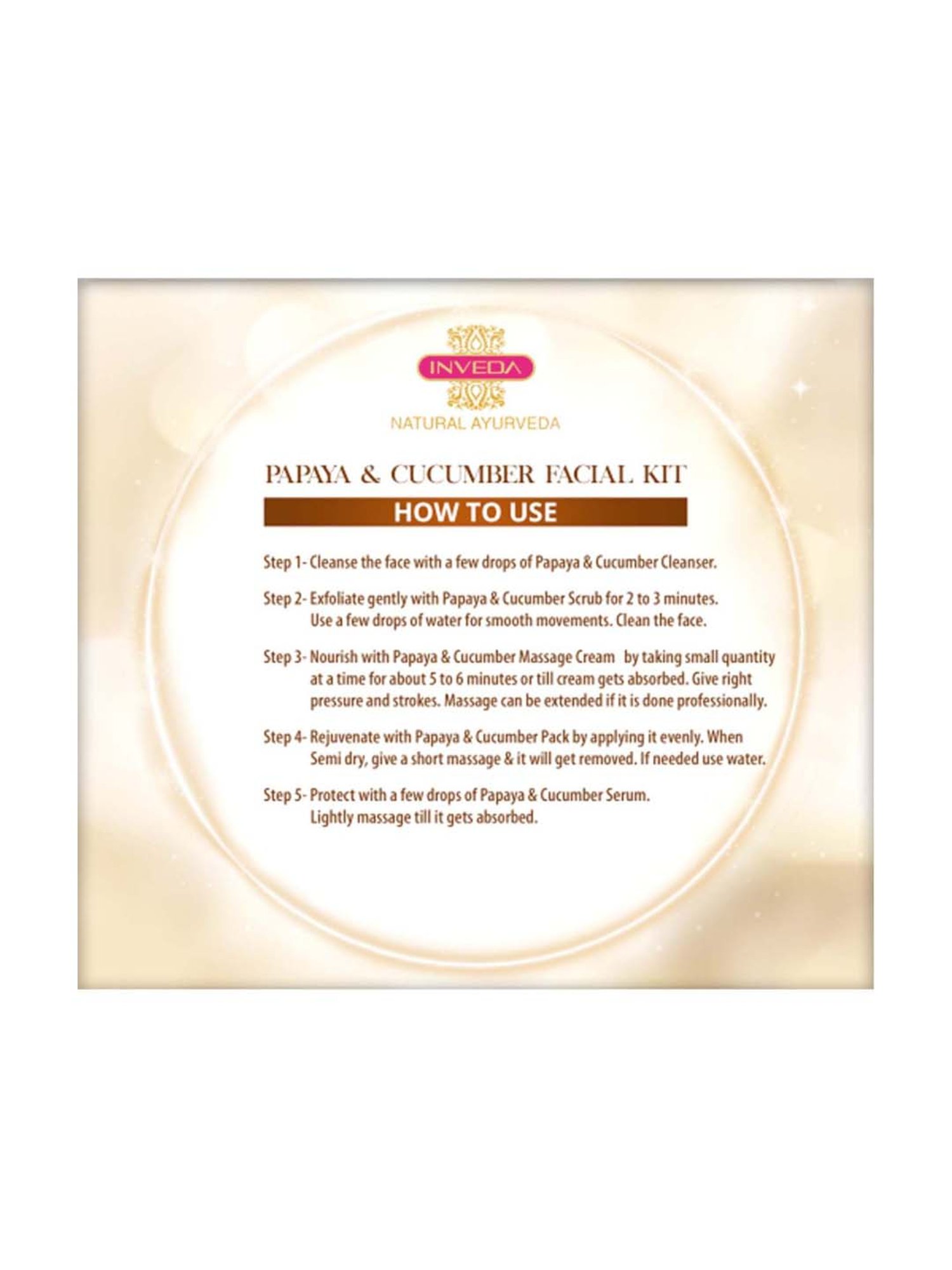 INVEDA Papaya and Cucumber Facial Kit