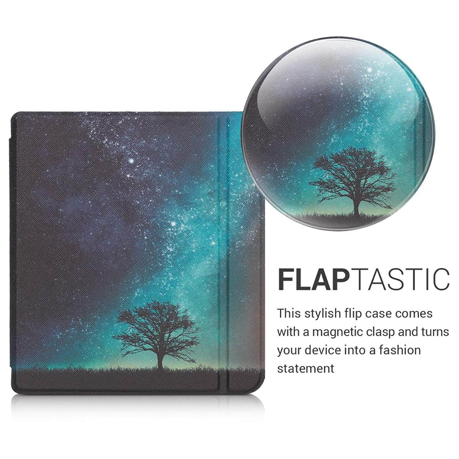 Case Compatible with Kobo Libra H2O - PU e-Reader Cover - Cosmic Nature