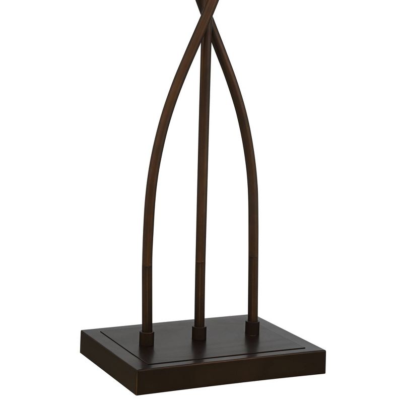 Franklin Iron Works Gentry Oil-Rubbed Bronze Downbridge Arc Floor Lamp