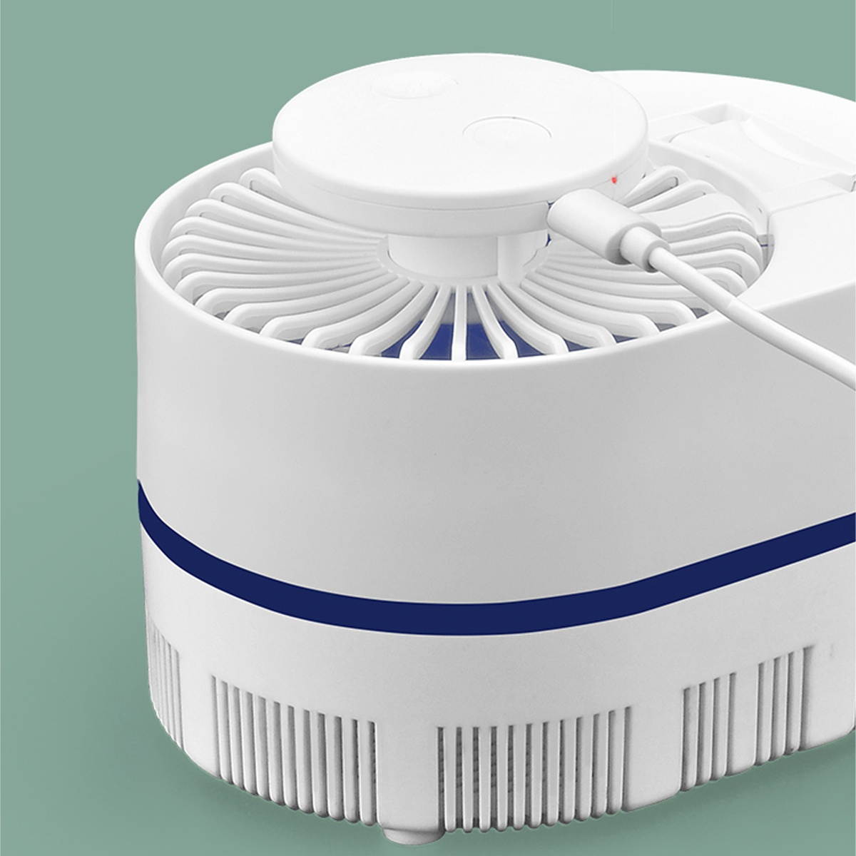 H35844 Mosquito Eradicatio Desktop Fan 3 Gears Wind Speed LED Light Cooling Fans USB Charging Mosquito Killer Fan-Yellow