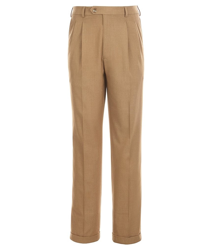 Roundtree & Yorke TravelSmart Ultimate Comfort Easy Care Pleated Dress Pants