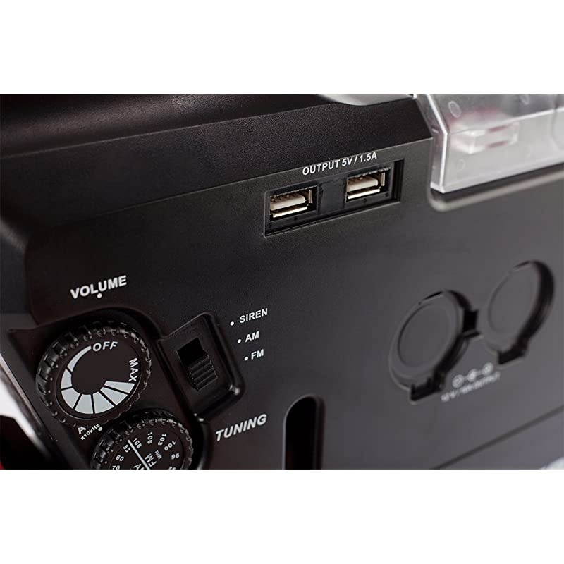 PowerTank 17 Telescope Battery Large Capacity 12V Power Supply for Computerized Telescopes 17amp Hour AMFM Radio Siren RedWhite Flashlight Car Battery Terminals USB Ports