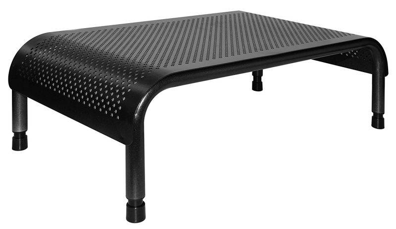 XtremPro Metal Monitor Stand 3 Height Levels Adjustable w/ Micro Leg, Easy assemble for Computer PC Monitor, Laptop, TV, 15 in x 10 in x 6 in (H: 6" , 7" , 8") - Black (22004)