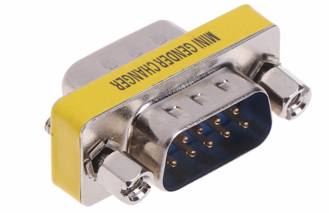 RS-232 9Pin DB9 Male-female Serial Cable Coupler Adapter 9 pin