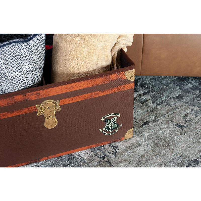 Robe Factory LLC Harry Potter Hogwarts Foldable Storage Chest Organizer | 24 Inches