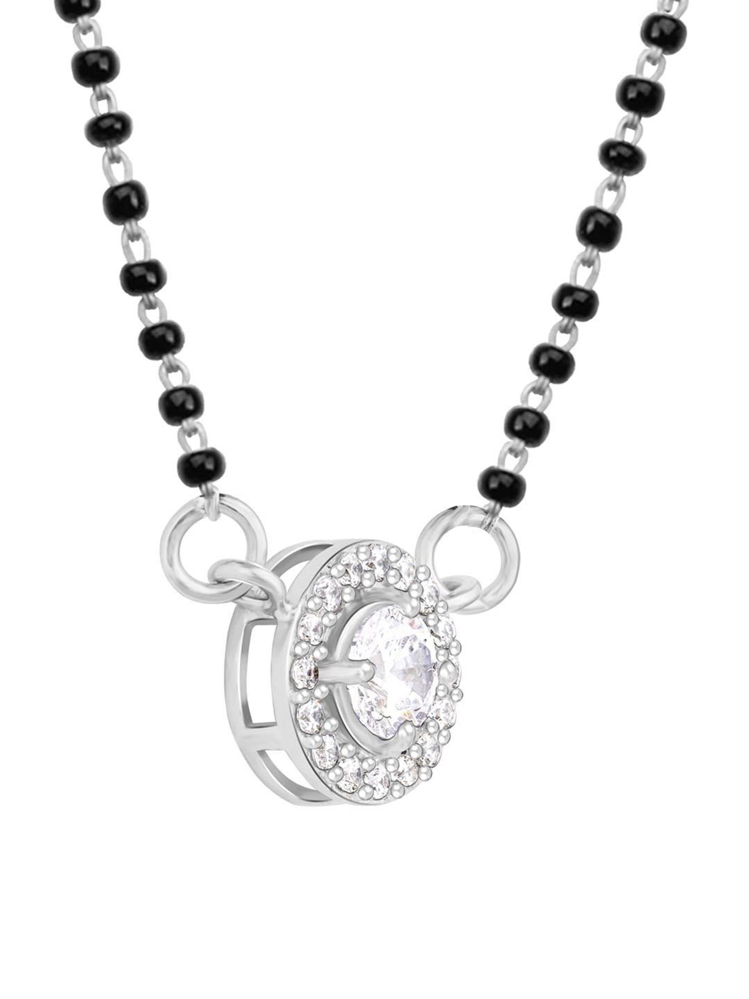 GIVA 92.5 Sterling Silver Drizzle Drop Mangalsutra for Women