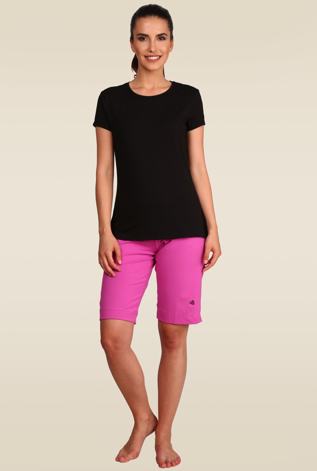 Jockey 1515 Women's Super Combed Cotton Elastane Regular Fit Solid Round Neck Half Sleeve T-Shirt