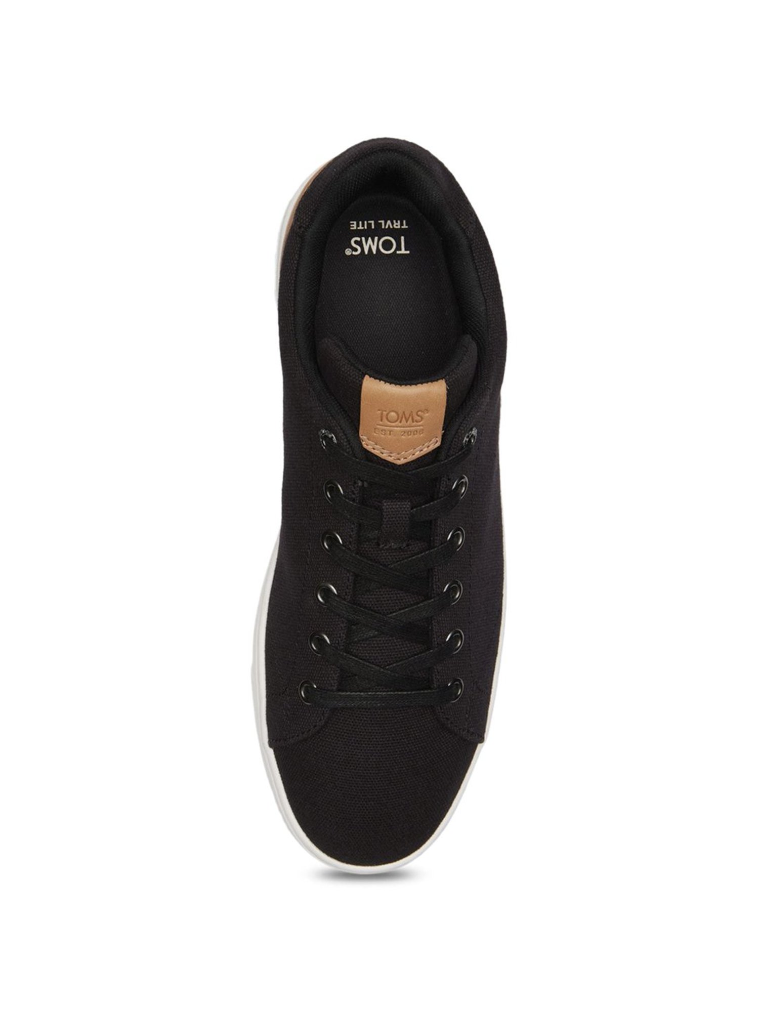 TOMS Men's Trvl Lite 2.0 Low Black Casual Sneakers