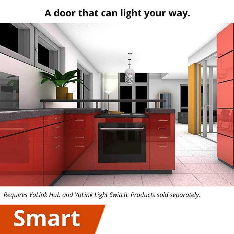 Smart Door Sensors 14 Mile Worlds Longest Range Wireless Window Door Sensor Works with Alexa IFTTT Smartphone Monitor App Alerts Open Reminder Smart Home Security Kit 4 Packs  Hub Included