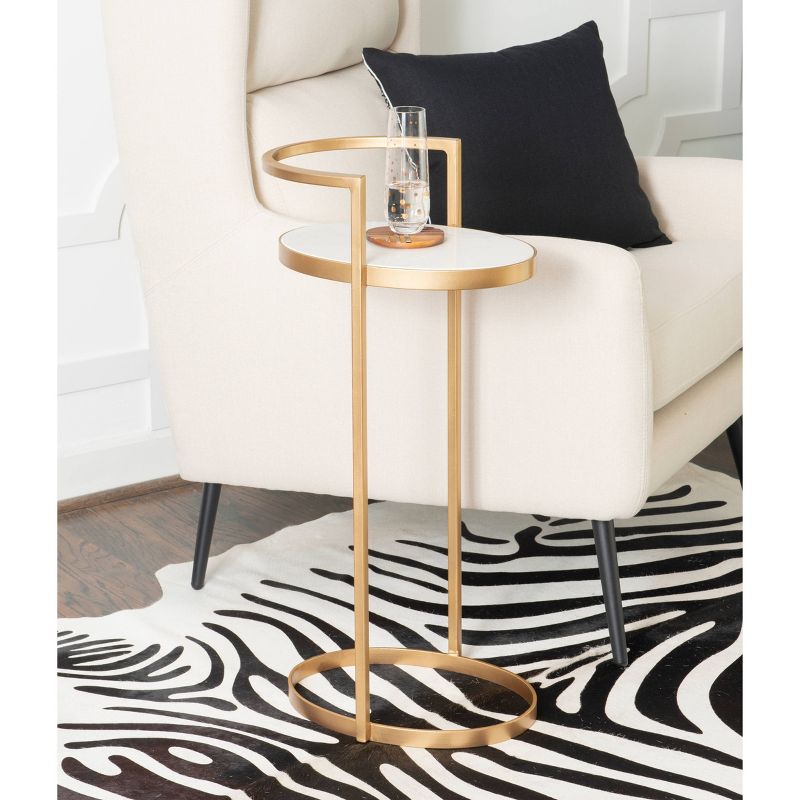Kleier Side Table Gold - Powell Company