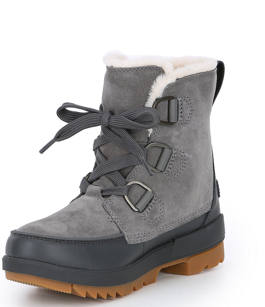 Sorel Tivoli IV Faux Fur Collar Waterproof Suede Lug Sole Winter Booties