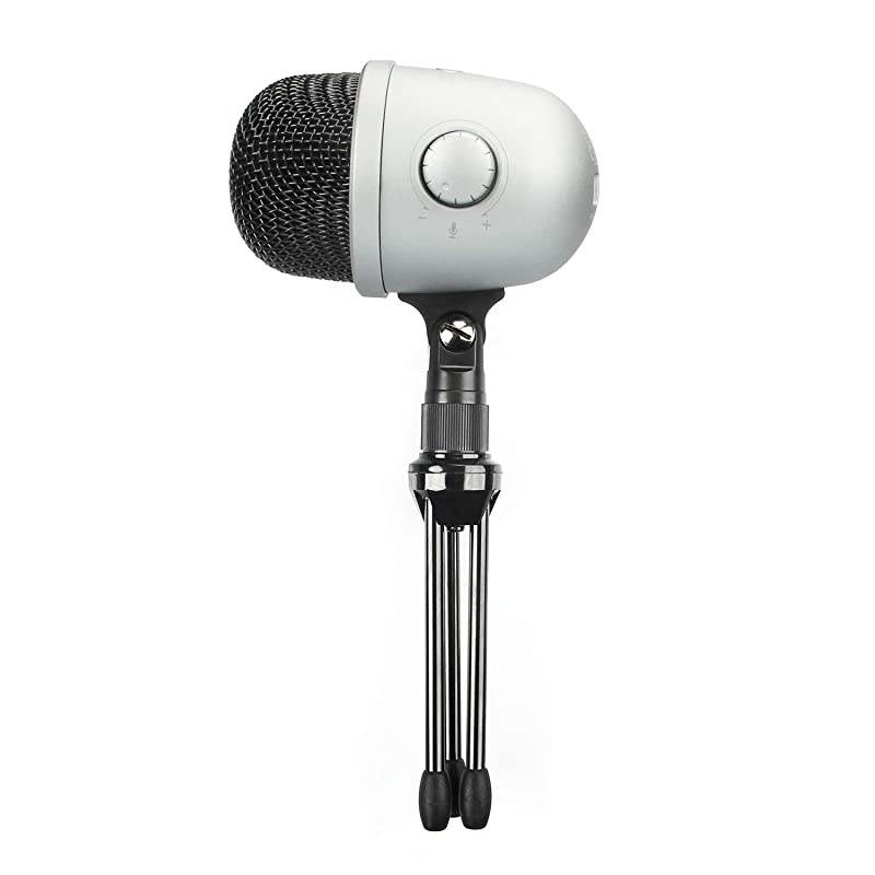 Basics Desktop Mini Condenser Mic Microphone - Silver