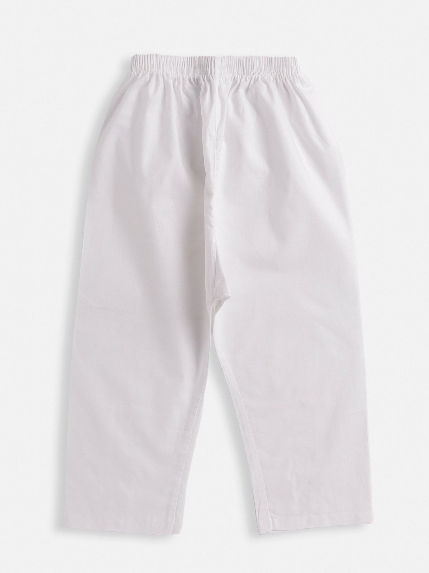 VASTRAMAY SISHU Maroon & White Cotton Self Kurta Set