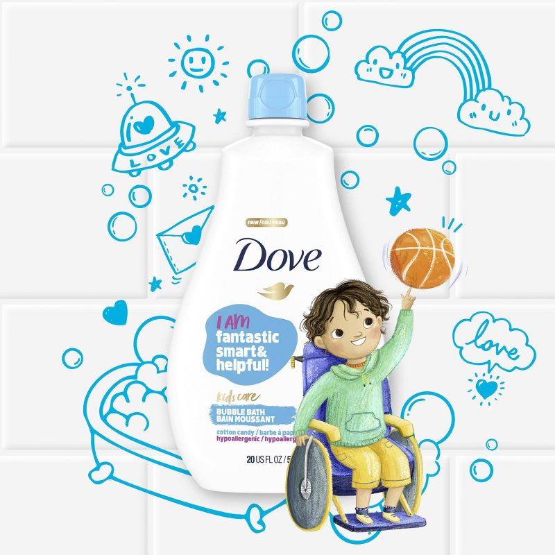 Dove Kids Care Hypoallergenic Bubble Bath Cotton Candy - 20 fl oz