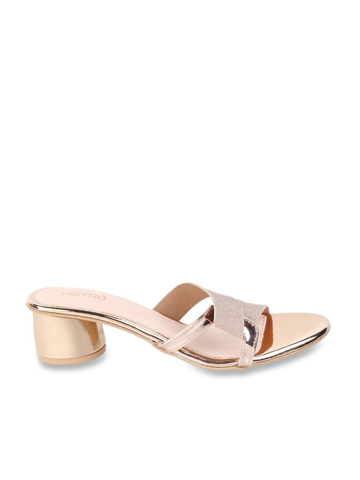 Metro Women's Rose Gold Casual Sandals