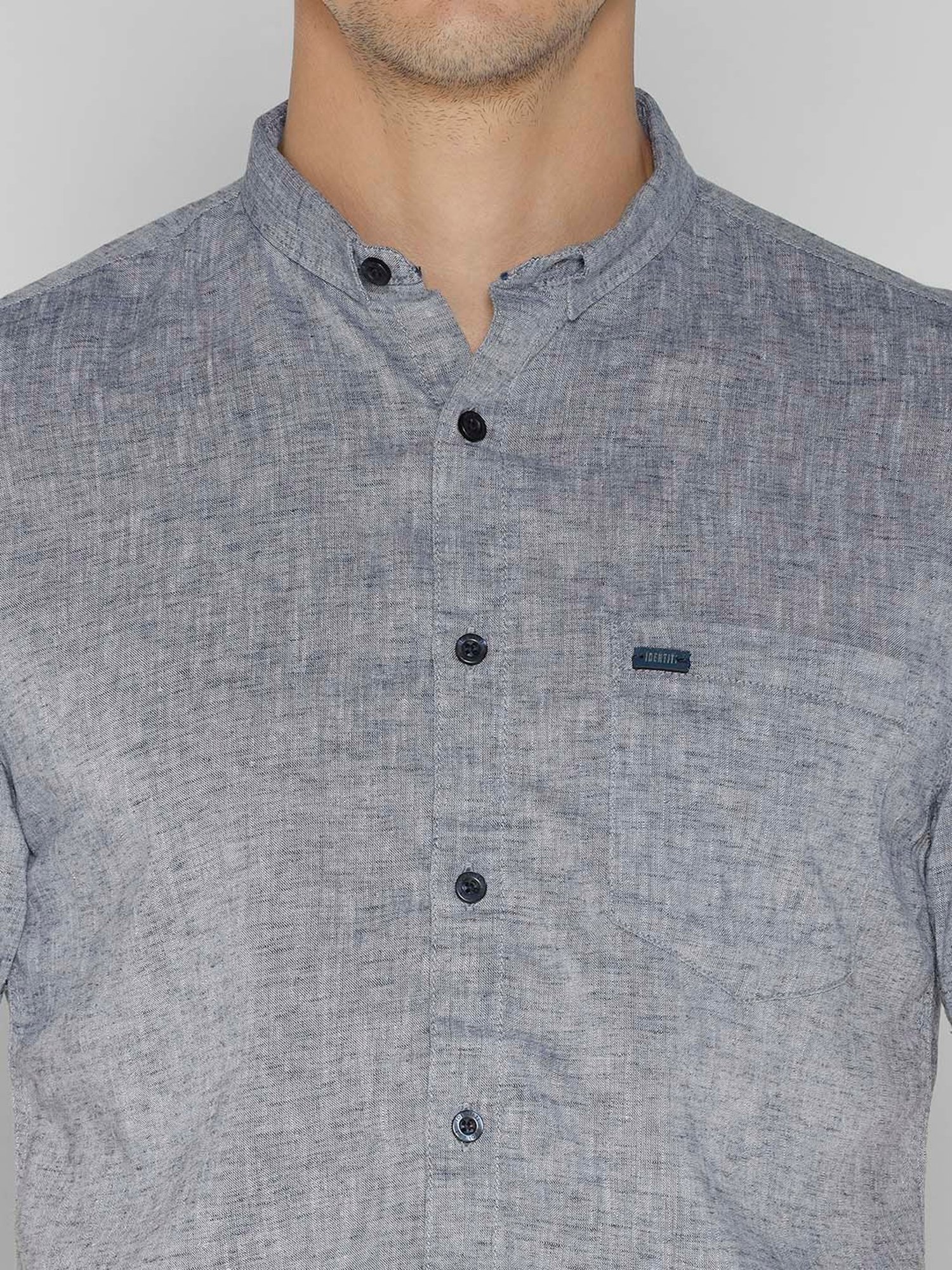 Identiti Blue Slim Fit Shirt