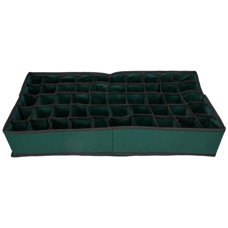 Northlight 24" Black and Green Christmas Ornament Organizer