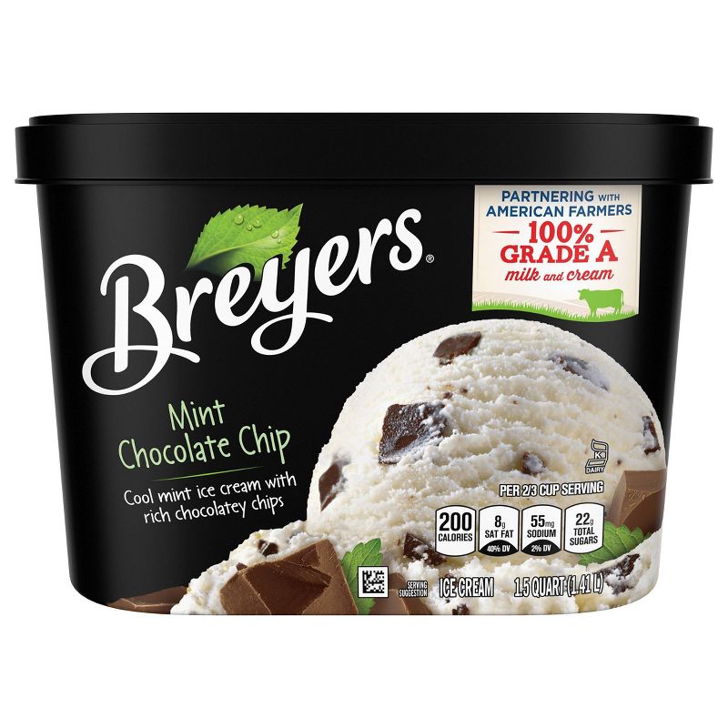 Breyers Mint Chocolate Chip Ice Cream - 48oz