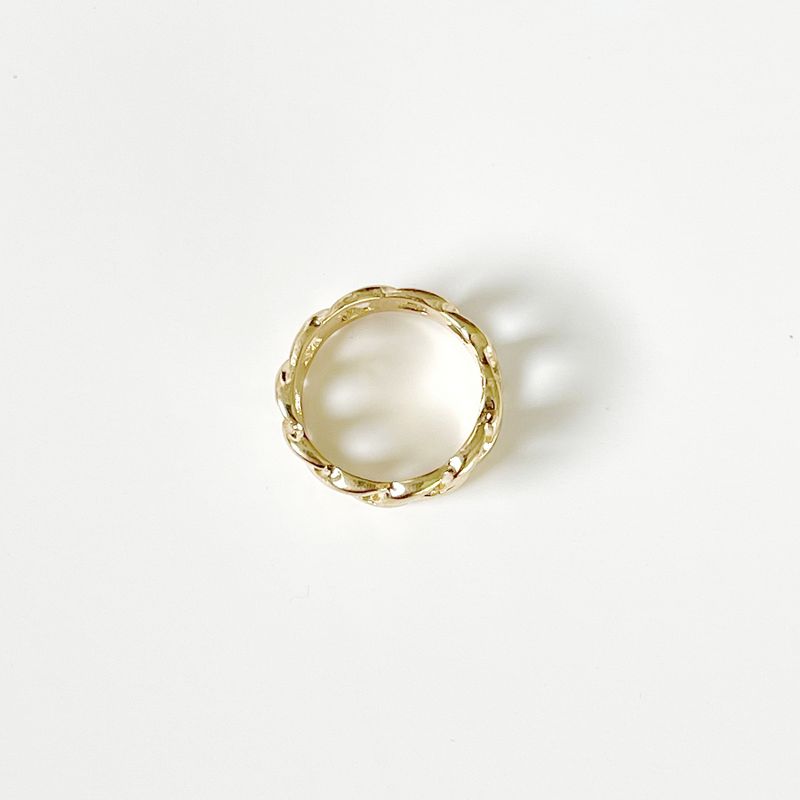 Sanctuary Project Statement Link Chain Ring Gold