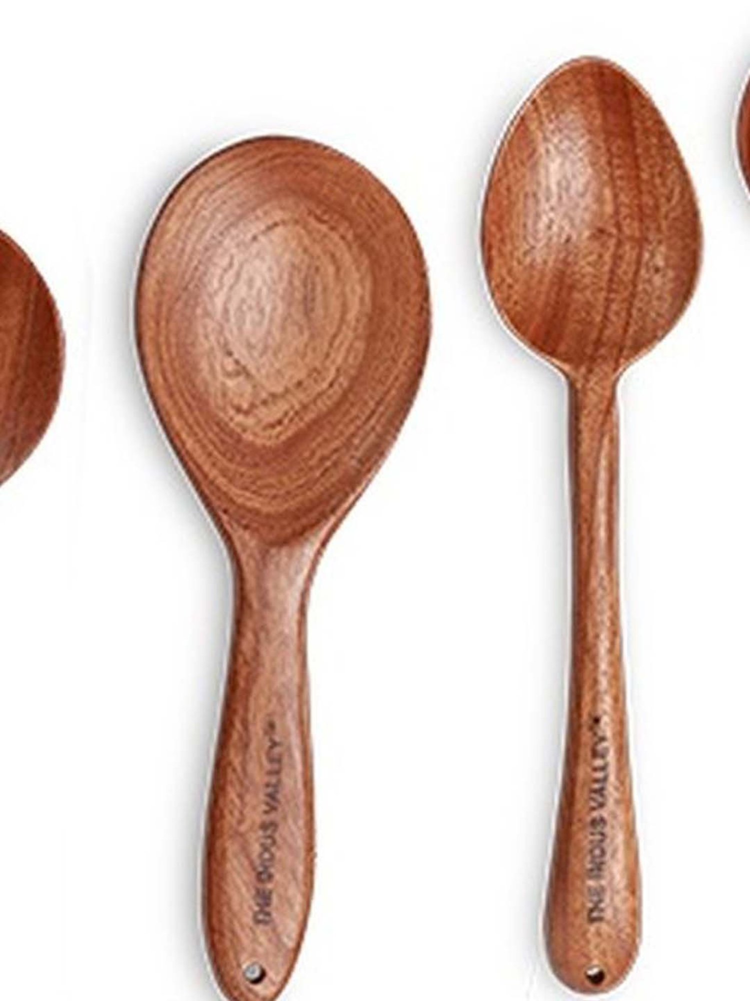 The Indus Valley Brown Wooden Spatulas - Set of 4