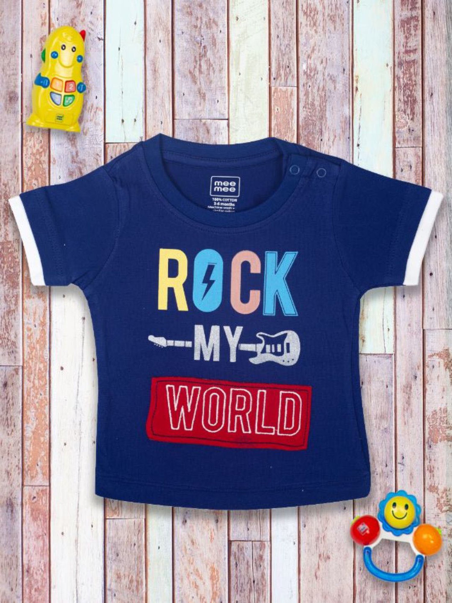 Ed-a-Mamma Baby Green Printed T-Shirt