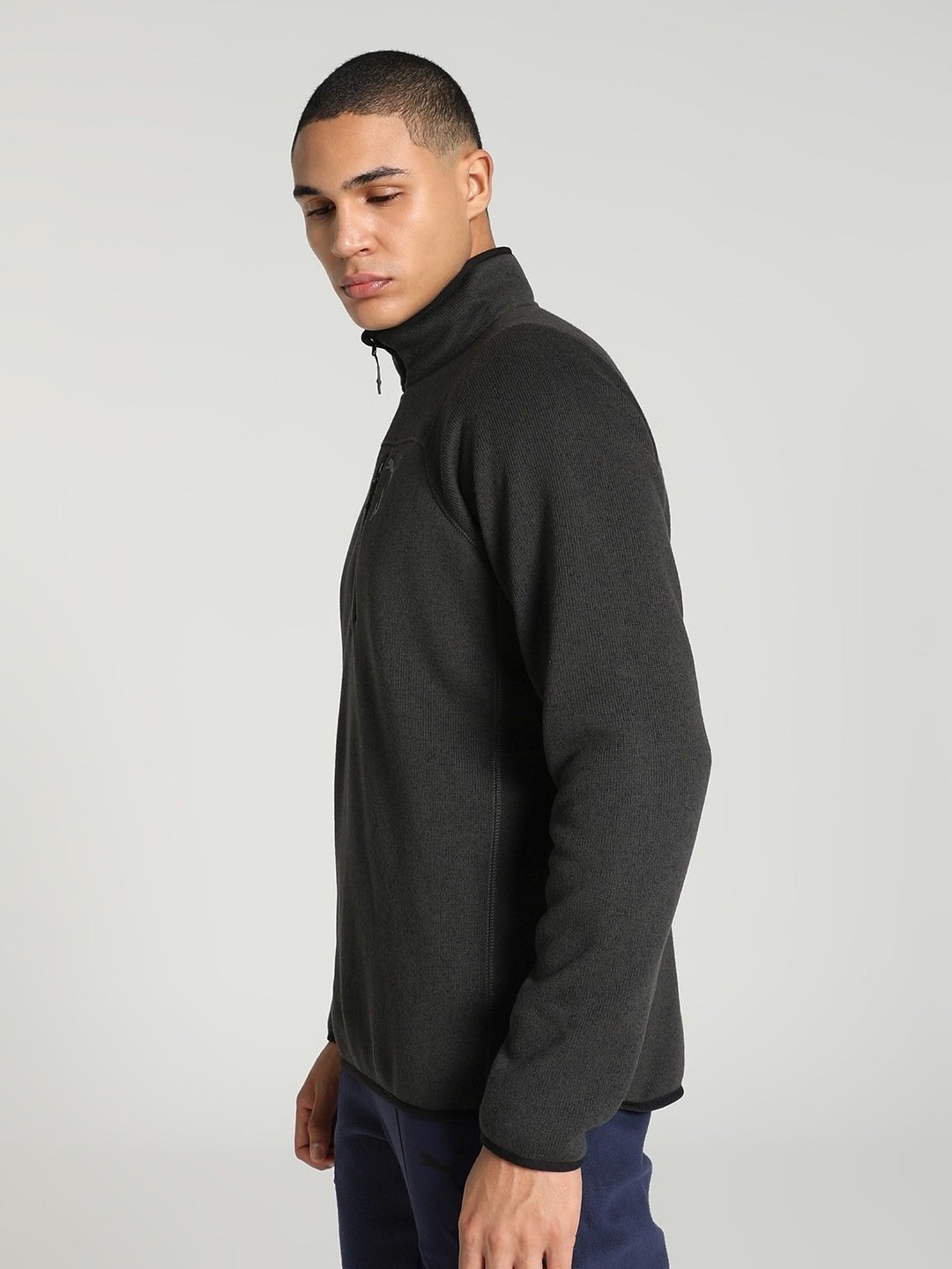 Puma Seasons Dark Grey Slim Fit Sweater