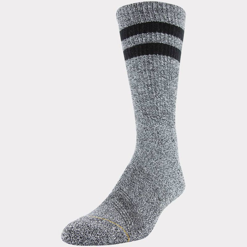 Signature Gold by GOLDTOE Men's 3pk Casual GT Double Stripe Crew Socks - 6-12.5