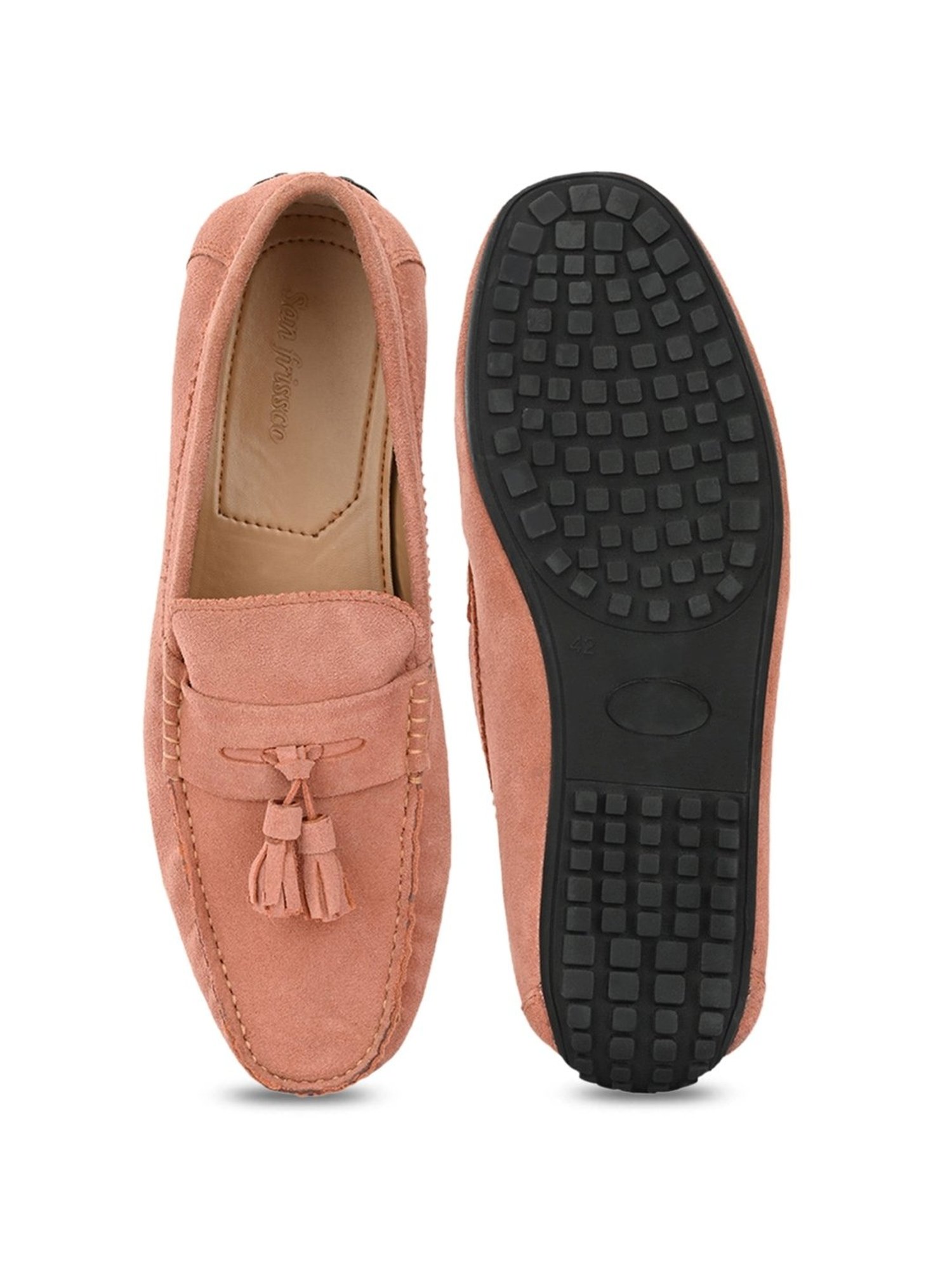 San Frissco Men's Peach Casual Moccasins