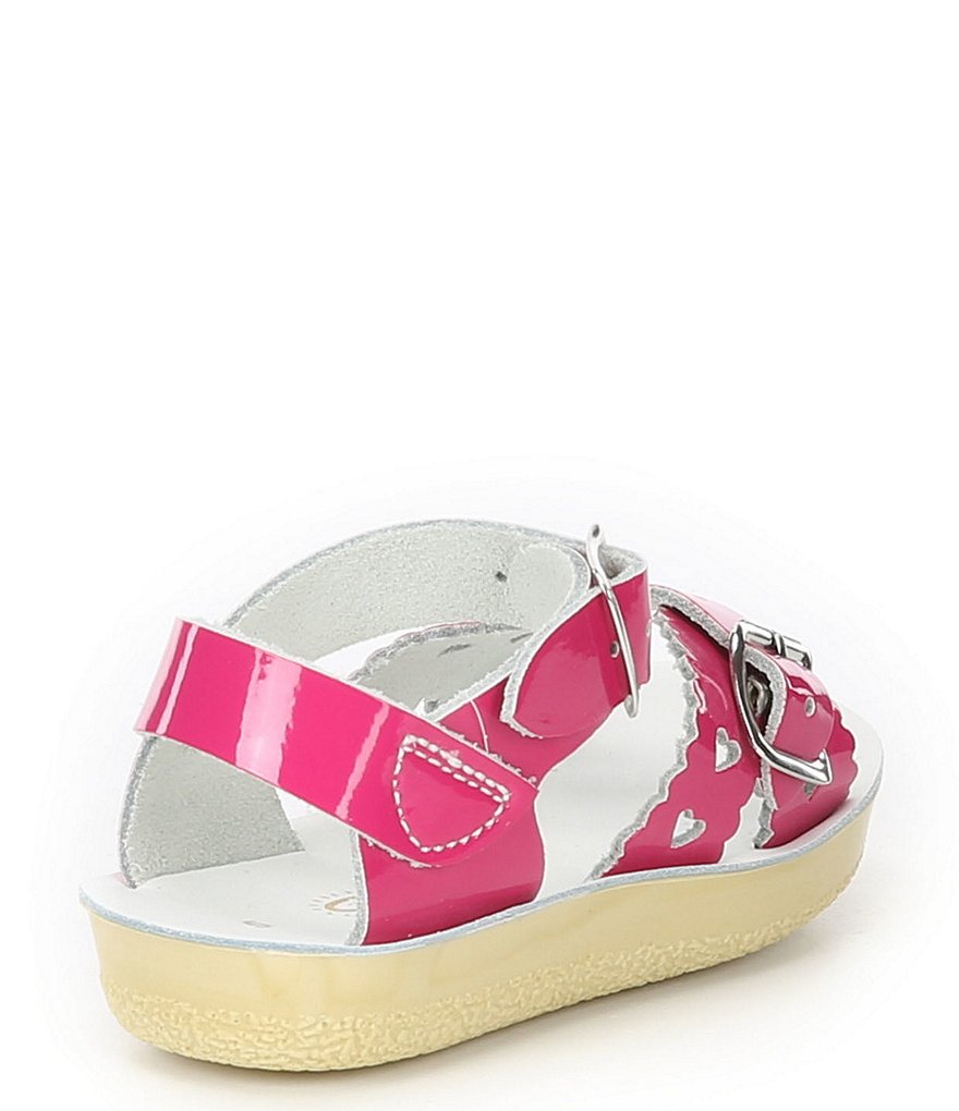 Saltwater Sandals by Hoy Girls' Sun-San Sweetheart Water Friendly Leather Sandals (Toddler)