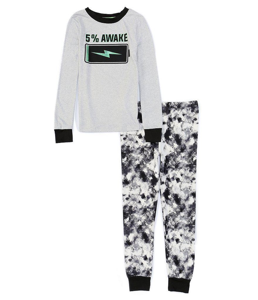 Dream Life Little Boys 2-7 Barely Awake Yummy 2-Piece Pajamas Set
