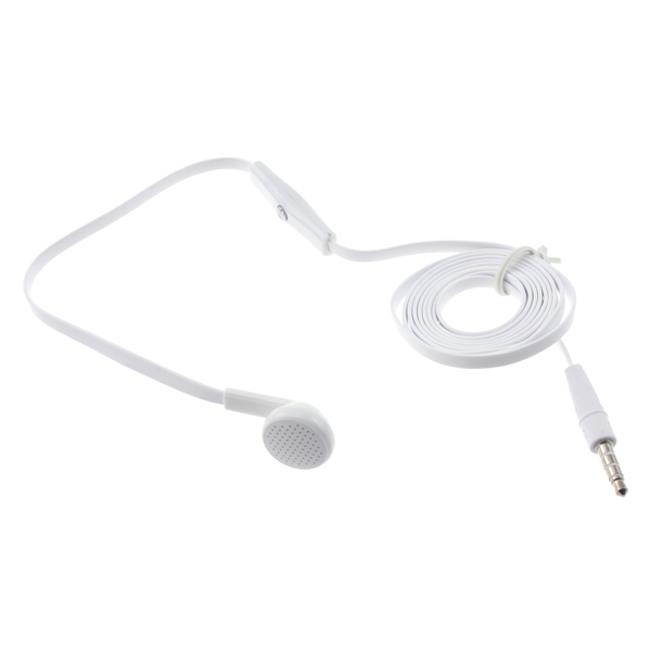 Flat Wired Headset MONO Hands-free Earphone w Mic for ZTE Grand X Max 2 X3 X4, Duo LTE XL, ZMax Pro Z981 M5K