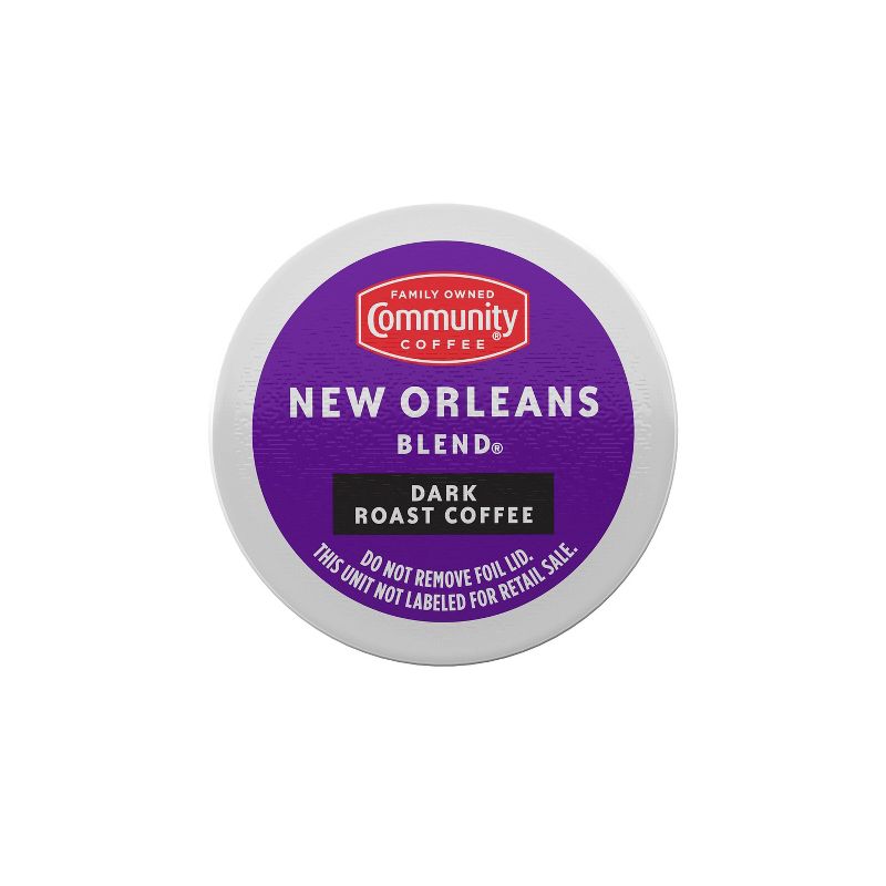Community Coffee New Orleans Blend Dark Roast Coffee - Single Serve Pods - 24ct
