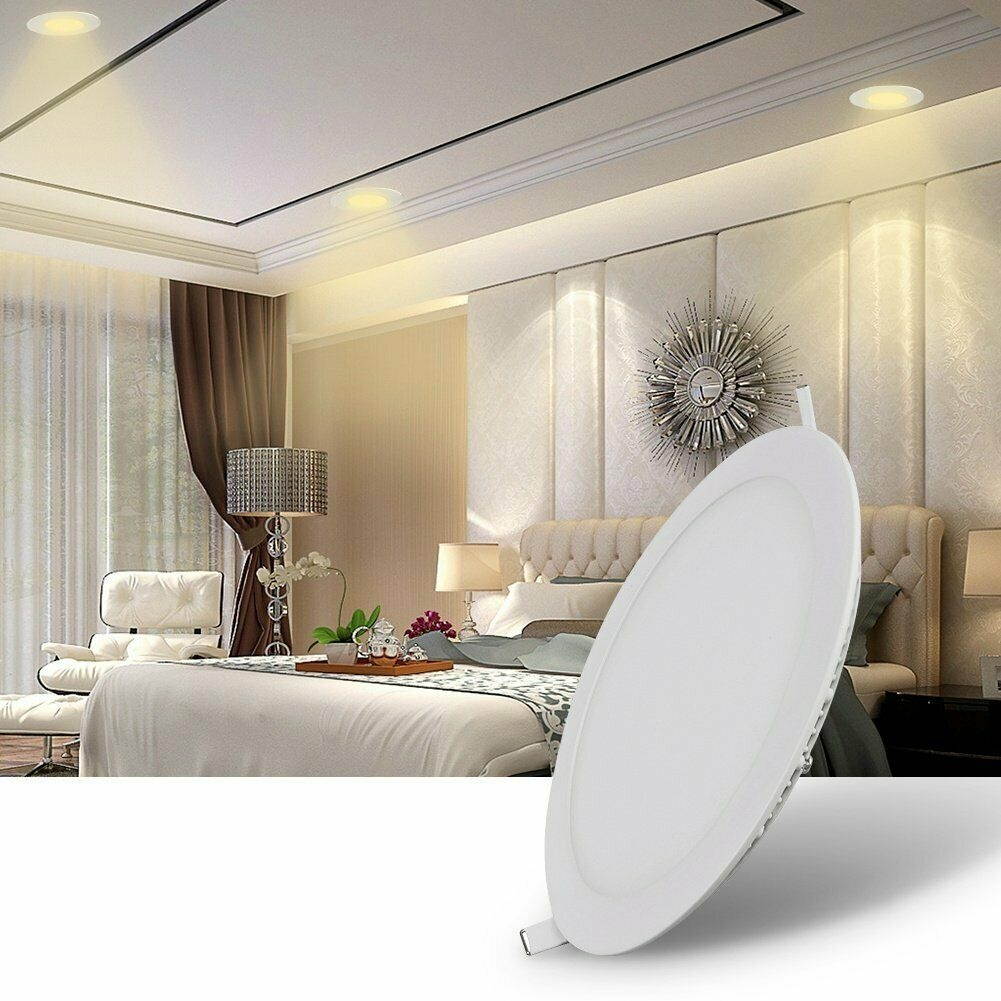 LED Recessed Ceiling Panel Down Lights Bulb 3W 6W 12W 18W 24W Slim Lamp Fixture