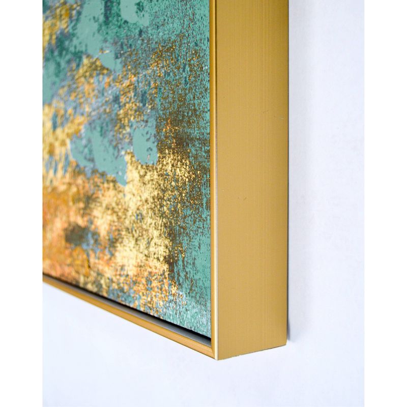 25" x 50" Liquid Gold Embellished Framed Canvas - New View