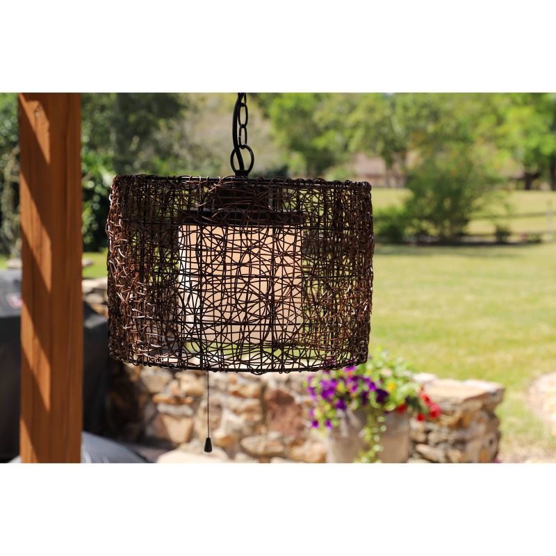 Outdoor Pendant Light Kenroy Bronze Metal