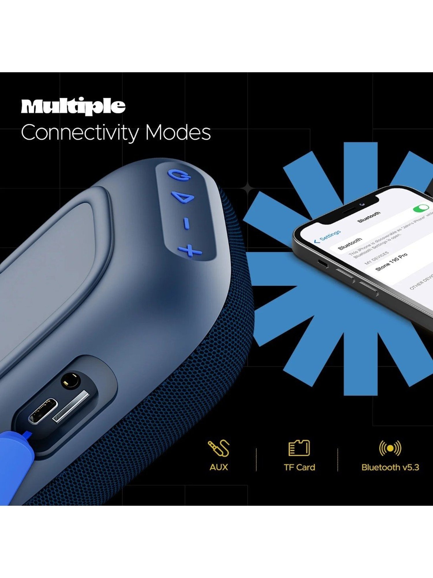 BPS5 5 quot Outdoor Weather Resistant Bluetooth Patio Speakers Pair White