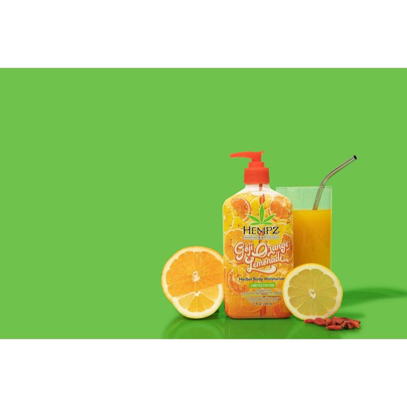 Hempz Limited Edition Goji Orange Lemonade Herbal Body Moisturizer - 17oz